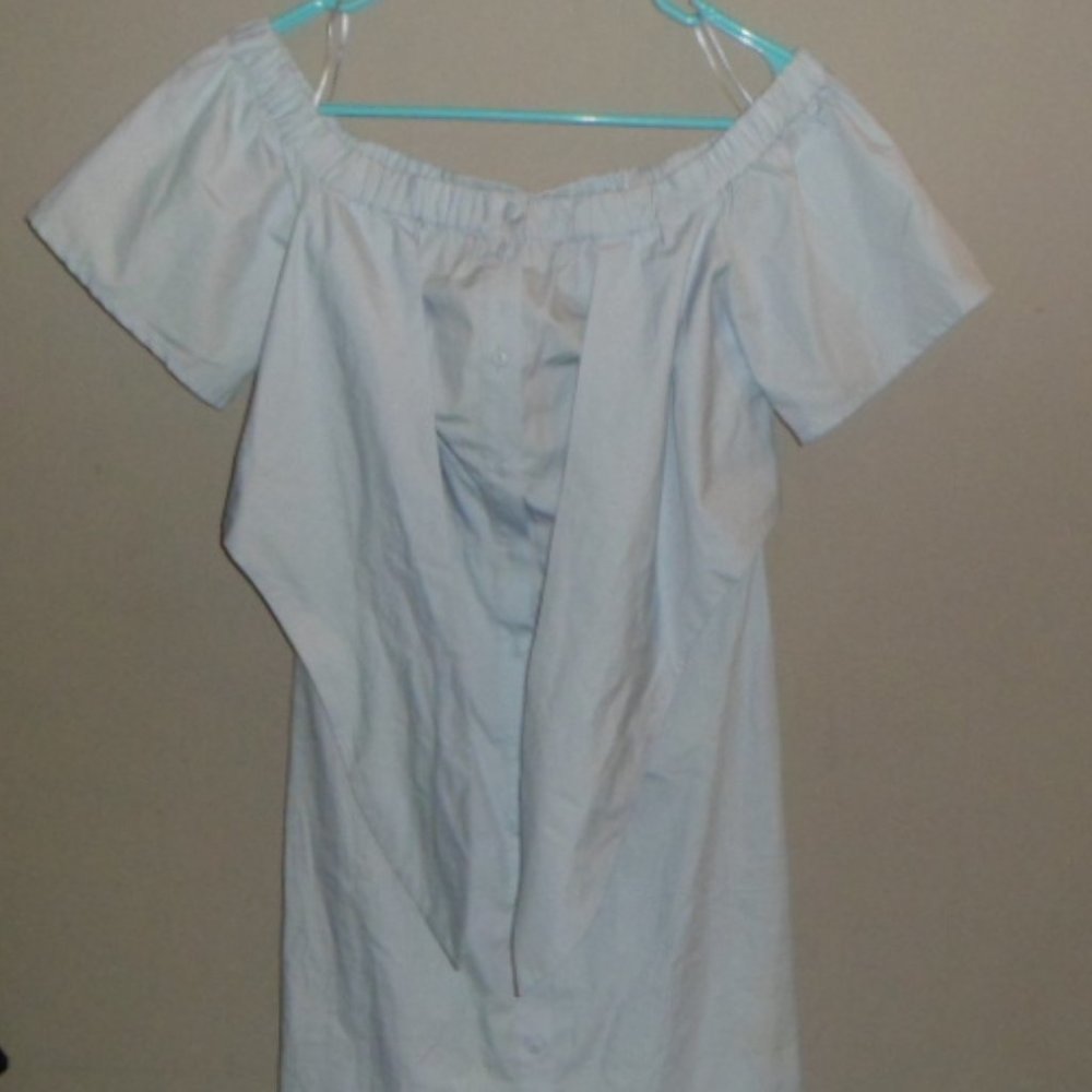 TOPSHOP Blue Casual Dress US Size 2 #Pink6 missing one button